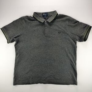 Fred Perry Men’s XXL Grey Polo Slim Fit Smart Casual Resort Night